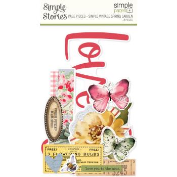 Simple Stories - Stanzteile "Vintage Spring Garden Simple" Pages Pieces