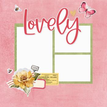 Simple Stories - Stanzteile "Vintage Spring Garden Simple" Pages Pieces