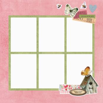 Simple Stories - Stanzteile "Vintage Spring Garden Simple" Pages Pieces
