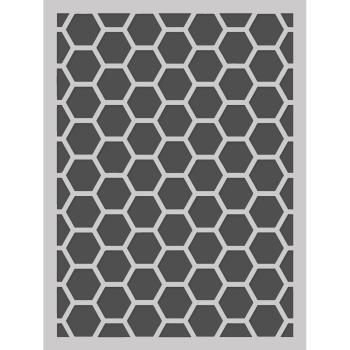 Simple Stories - Schablone 6x8 Inch "Honeycomb" Stencil