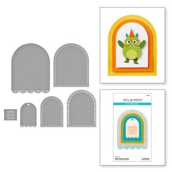 Preview: Spellbinders - Stanzschablone "Make a Wish Arch Labels" Dies