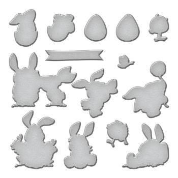 Spellbinders - Stanzschablone "Easter Bunnies Etched" Dies Ranger by Simon Hurley
