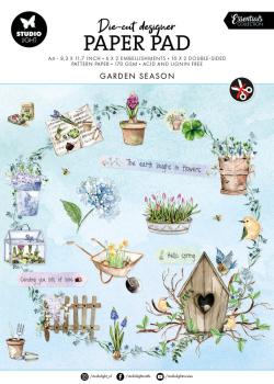 Studio Light - Designpapier - Stanzteile "Garden Season" DIY Block A4 - 32 Bogen