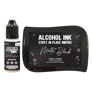 Couture Creations Stayz in Place Alcohol Ink Pearlescent -  Stempelkissen Perlglanz  Jet Black