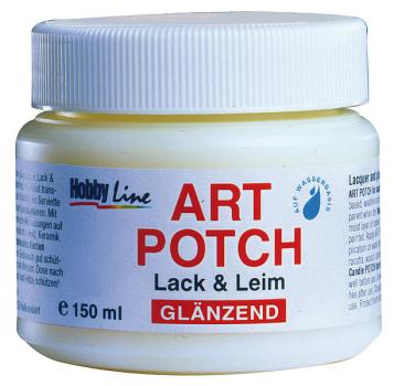 HOBBY LINE Art Potch Lack &  Leim glänzend 150ml