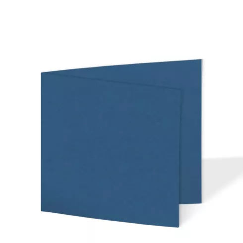 Doppelkarte - Faltkarte 15x15cm, 250g/m² in kobaltblau