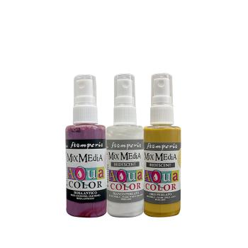 Stamperia - Aquarellfarbe "Romance Forever" Aquacolor Paint Kit 3x60ml