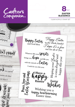 Crafters Companion - Stempelset "Easter Blessings" Clear Stamps