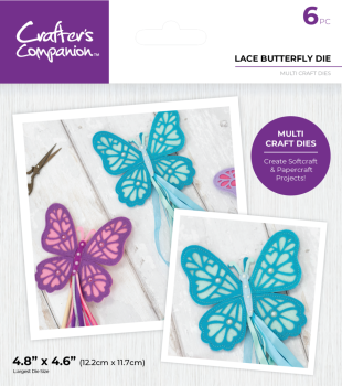 Crafters Companion - Stanzschablone "Lace Butterfly" Dies