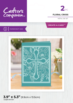 Crafters Companion - Stanzschablone "Floral Cross" Dies