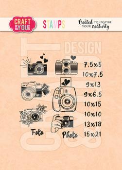 Craft & You Design - Stempelset "Mini Cameras" Clear Stamps