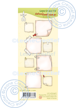 Leane Creatief - Stempelset "Make a Note" Combi Clear Stamps