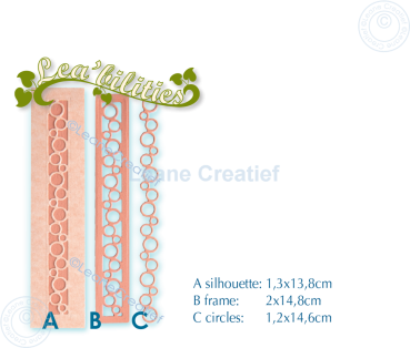 Leane Creatief - Stanzschablone "Borders Circles" Lea’bilitie Dies