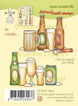 Leane Creatief - Stempelset "Beer" LeCrea Combi Clear Stamps