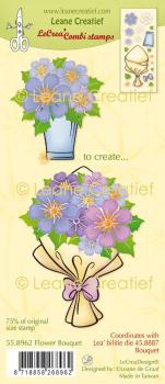 Leane Creatief - Stempelset "Bouquet Flowers" LeCrea Combi Clear Stamps