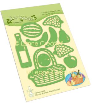 Leane Creatief - Stanz - und Prägeschablone "Fruit Picnic Basket" Cut & Emboss Dies