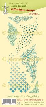 Leane Creatief - Stempelset "Structures 6." Deco Clear Stamps