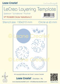 Leane Creatief - Schablone "Circle Variations Nº 2" Stencil - Layering Template