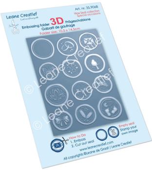 Leane Creatief - Prägefolder "Wax Seals: Special Occasions" 3D Embossing Folder