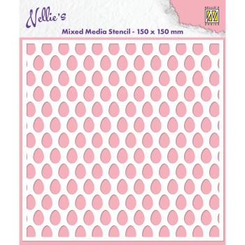 Nellie Snellen - Schablone "Eggs" Mixed Media Stencil 