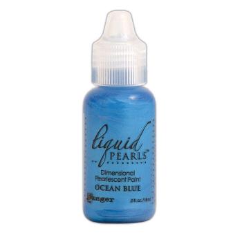 Ranger Ink - 3D Perlenkleber "Ocean Blue" Liquid Pearls 14g