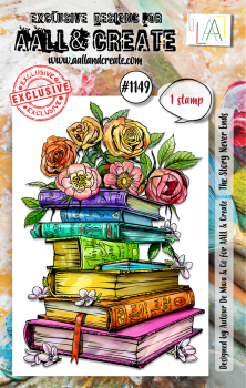 AALL and Create - Stempel A7 "The Story Never Ends" Clear Stamps
