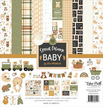 Echo Park - Designpapier "Special Delivery Baby" Collection Kit 12x12 Inch - 12 Bogen