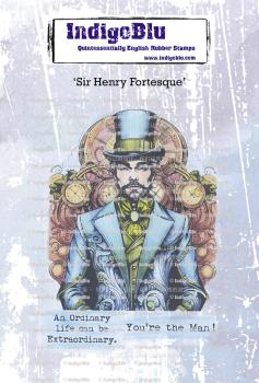 IndigoBlu - Gummistempel Set "Sir Henry Fortescue" A6 Rubber Stamp