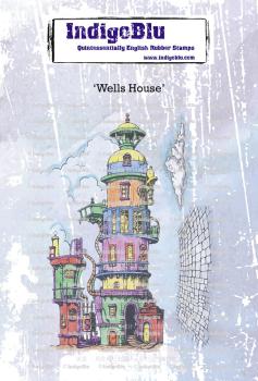 IndigoBlu - Gummistempel Set "Wells House" A6 Rubber Stamp