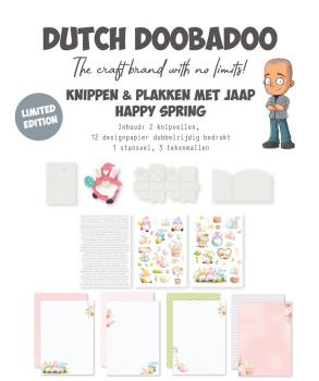 Dutch Doobadoo - Papier Kit "Happy Spring" Crafty Kit - 12 Bogen