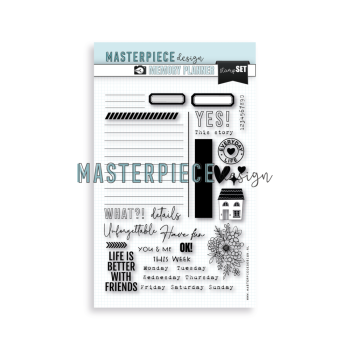 Masterpiece Design - Stempelset "Journal Your Day" Memory Planner Clear Stamps