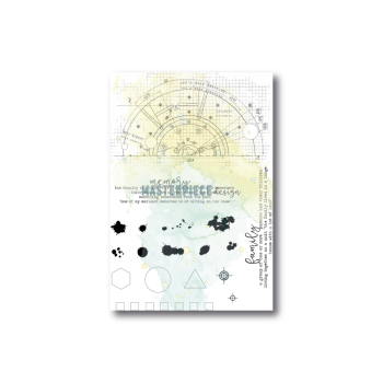 Masterpiece Design - Stempelset "Blueprint Splatters" Memory Planner Clear Stamps