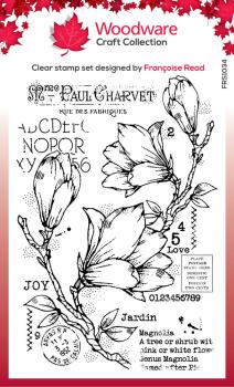Woodware - Stempel "Spring Magnolia" Clear Stamps Design by Francoise Read