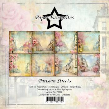 Paper Favourites - Designpapier "Parisian Streets" Paper Pack 6x6 Inch - 24 Bogen