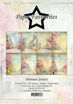 Paper Favourites - Designpapier "Parisian Streets" Paper Pack A5 - 24 Bogen