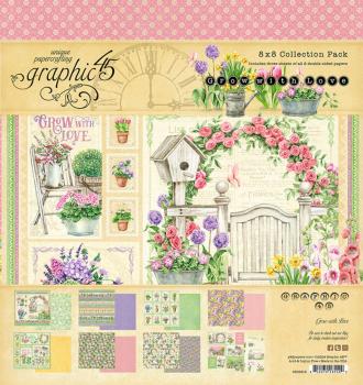 Graphic 45 - Designpapier "Grow with Love" Collection Pack 8x8 Inch - 16 Bogen