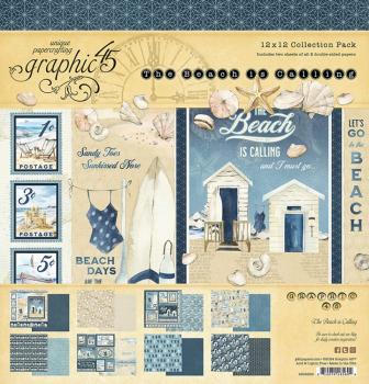 Graphic 45 - Designpapier "The Beach is Calling" Collection Pack 12x12 Inch - 16 Bogen