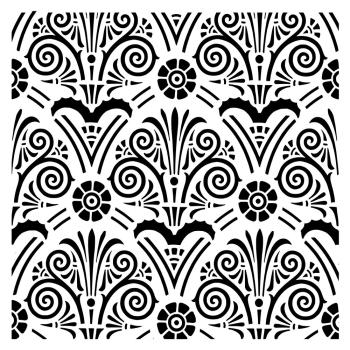 Creative Expressions - Schablone 6x6 Inch "Greek Motif" Stencil Design by Taylor Made Journals