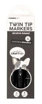 Creative Craft Lab - Studio Light - Alkoholmarker "Colorless Blenders" Twin Tip Markers