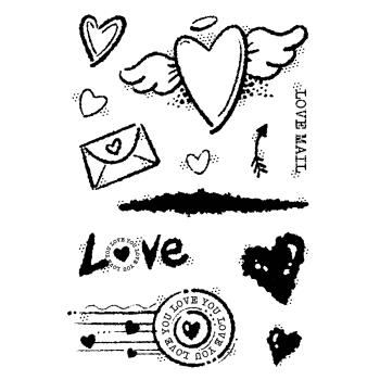 Woodware - Stempel "Love mail" Clear Stamps