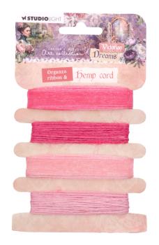 Studio Light - Organza Ribbon & Hemp Cord "Pinks"
