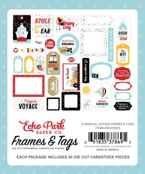 Echo Park - Stanzteile & Anhänger "A Magical Voyage" Frames & Tags 