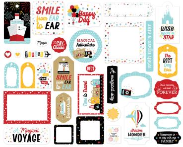 Echo Park - Stanzteile & Anhänger "A Magical Voyage" Frames & Tags 