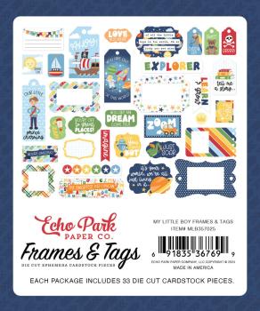 Echo Park - Stanzteile & Anhänger "My Little Boy" Frames & Tags 
