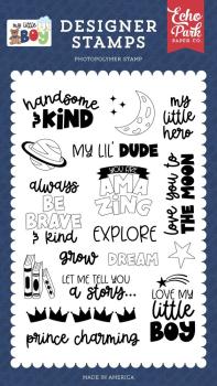 Echo Park - Stempelset "Handsome And Kind" Clear Stamps