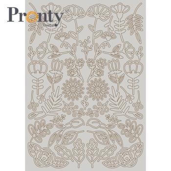 Pronty Crafts "Flowers" Chipboard