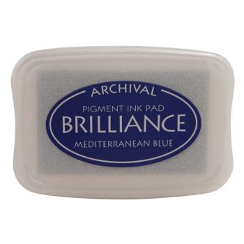 Tsukineko - Brilliance Ink Pad "Mediterranean Blue" Pigment Stempelkissen