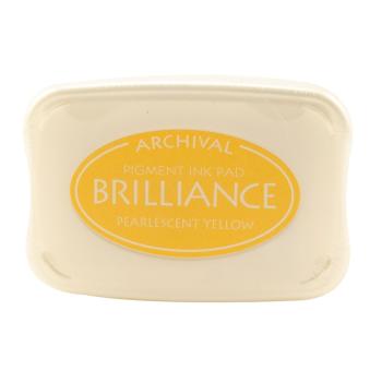 Tsukineko - Brilliance Ink Pad "Pearlescent Yellow" Pigment Stempelkissen