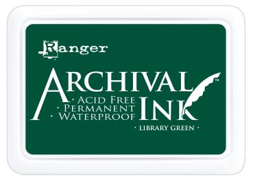 Ranger - Archival Ink Pad "Library green" Stempelkissen - Pigmenttinte
