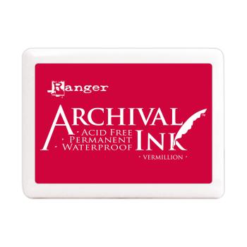 Ranger Archival Ink Pad "Vermillion" Stempelkissen - Pigmenttinte Jumbo